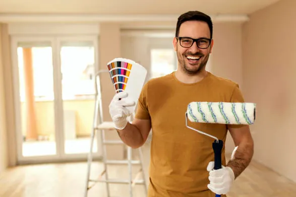 Gardena painter with roller and swatches