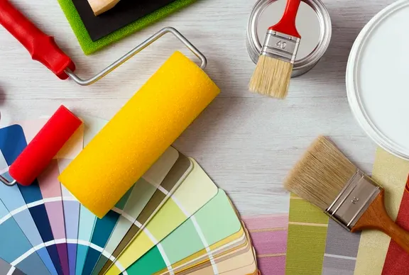 Color swatches for a tenant color program